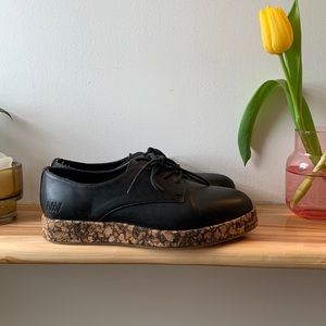 Matt & Nat cork soled platform oxfords size 6